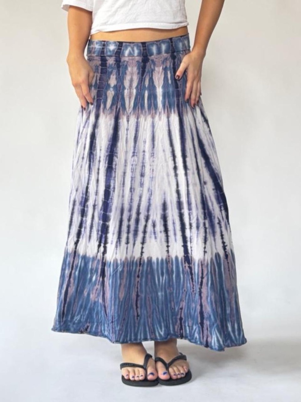 Low Rise Maxi Skirt Tie Dye Boho Tryst Medium